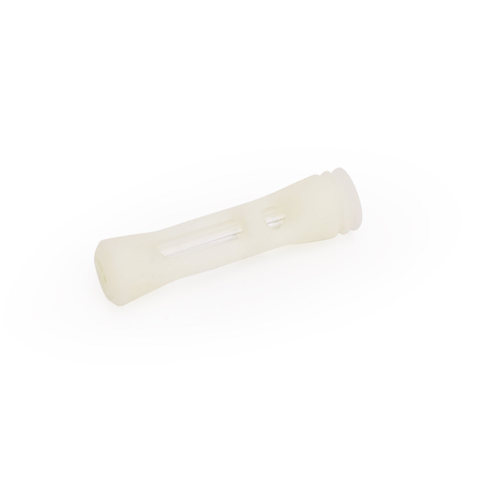 Ritual 3.5'' Silicone Taster in UV Titanium White, Durable & Portable, Angled Side View