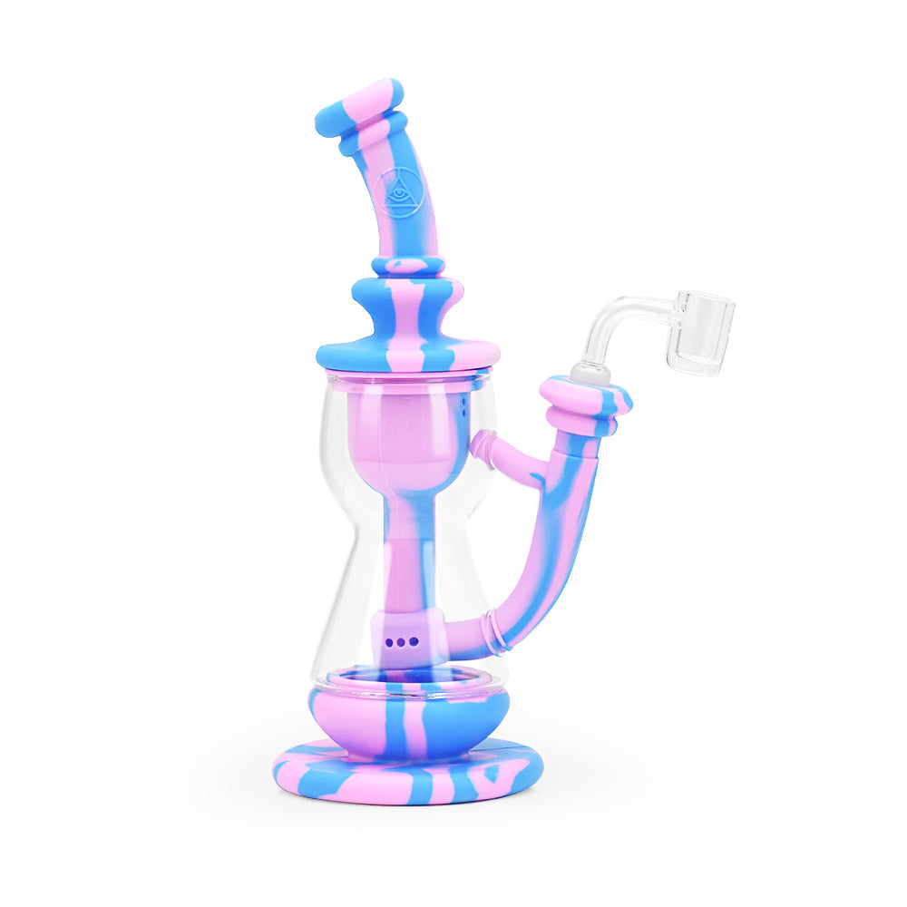 Ritual 10'' Silicone Deluxe Incycler in Cotton Candy Colors - Front View