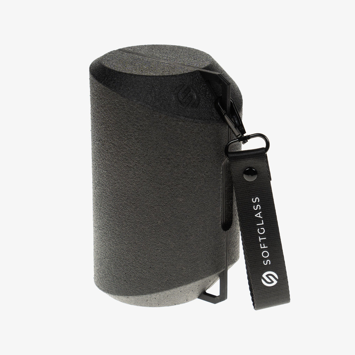 SoftGlass Aura Glow-in-the-Dark Totem Bong Case - Side View with Keychain