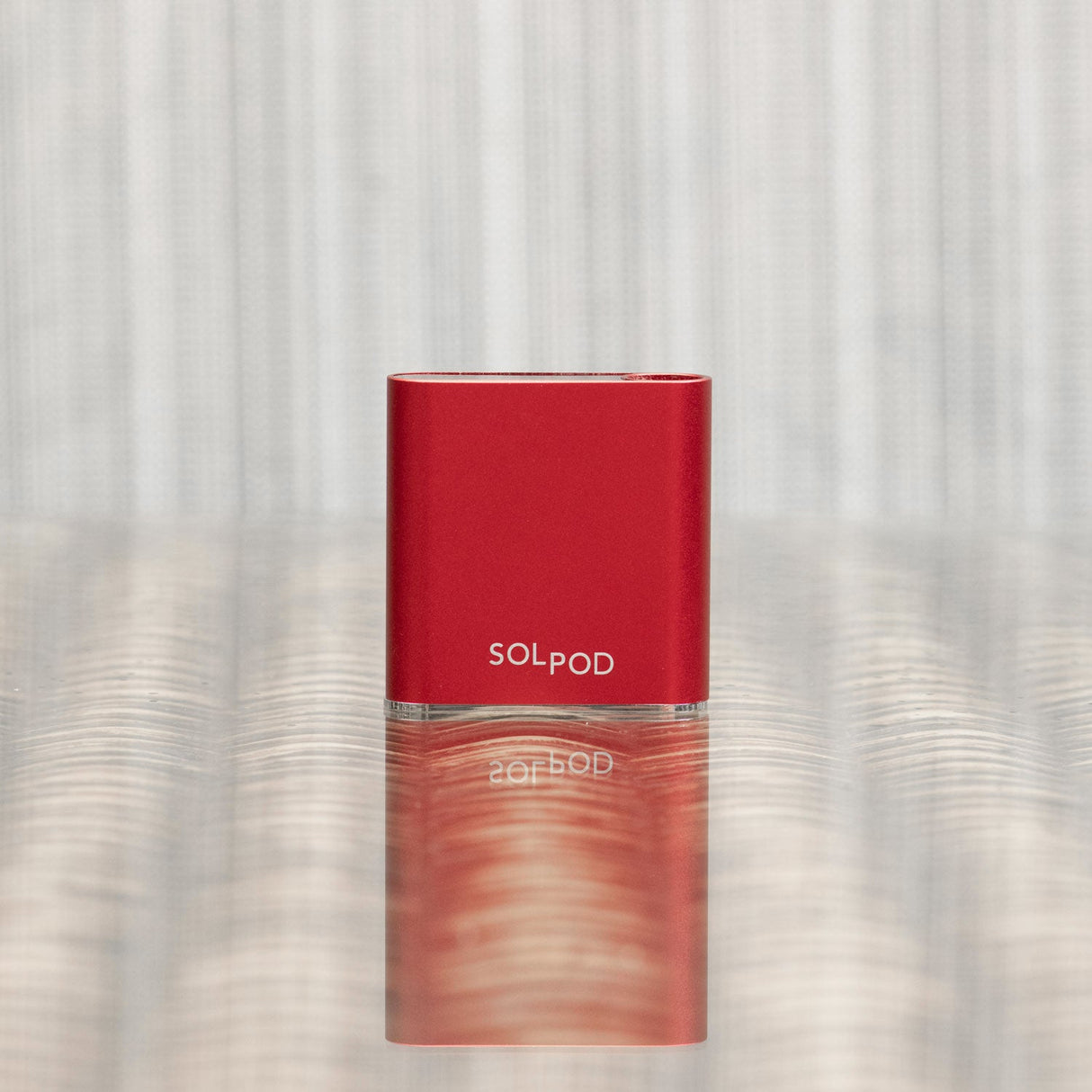 Helio Supply SolPod Express Kit in Red - Compact Vaporizer Front View