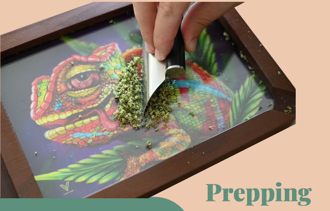 KronicBlade from Happy Kit - Person Prepping on Colorful Tray