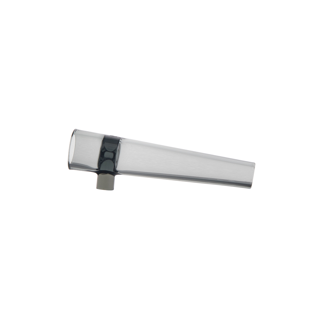 MJ Arsenal Premium Handheld Chillum Pipe in Slate - Compact Design with Clear Glass
