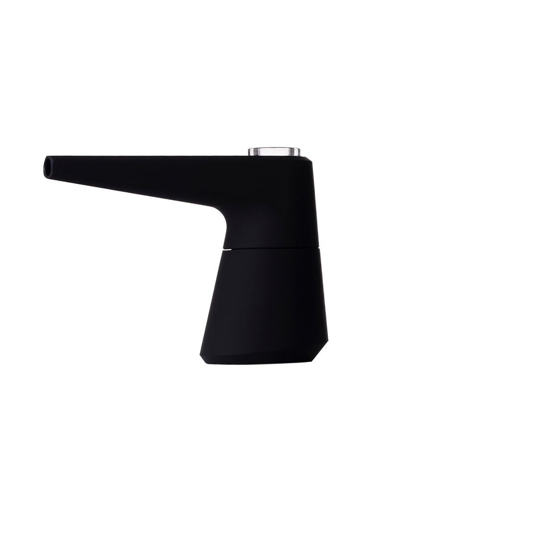 SOFTGLASS Unbreakable Pier Bubbler, Side View, with Cartridge Adapter - Easy to Clean Design