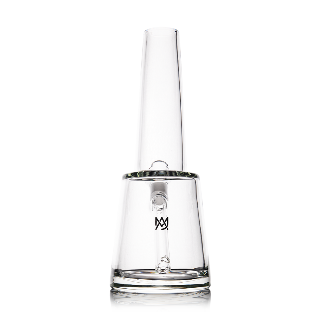 MJ Arsenal Summit Premium Glass Bong with 14mm Joint, Front View on White Background