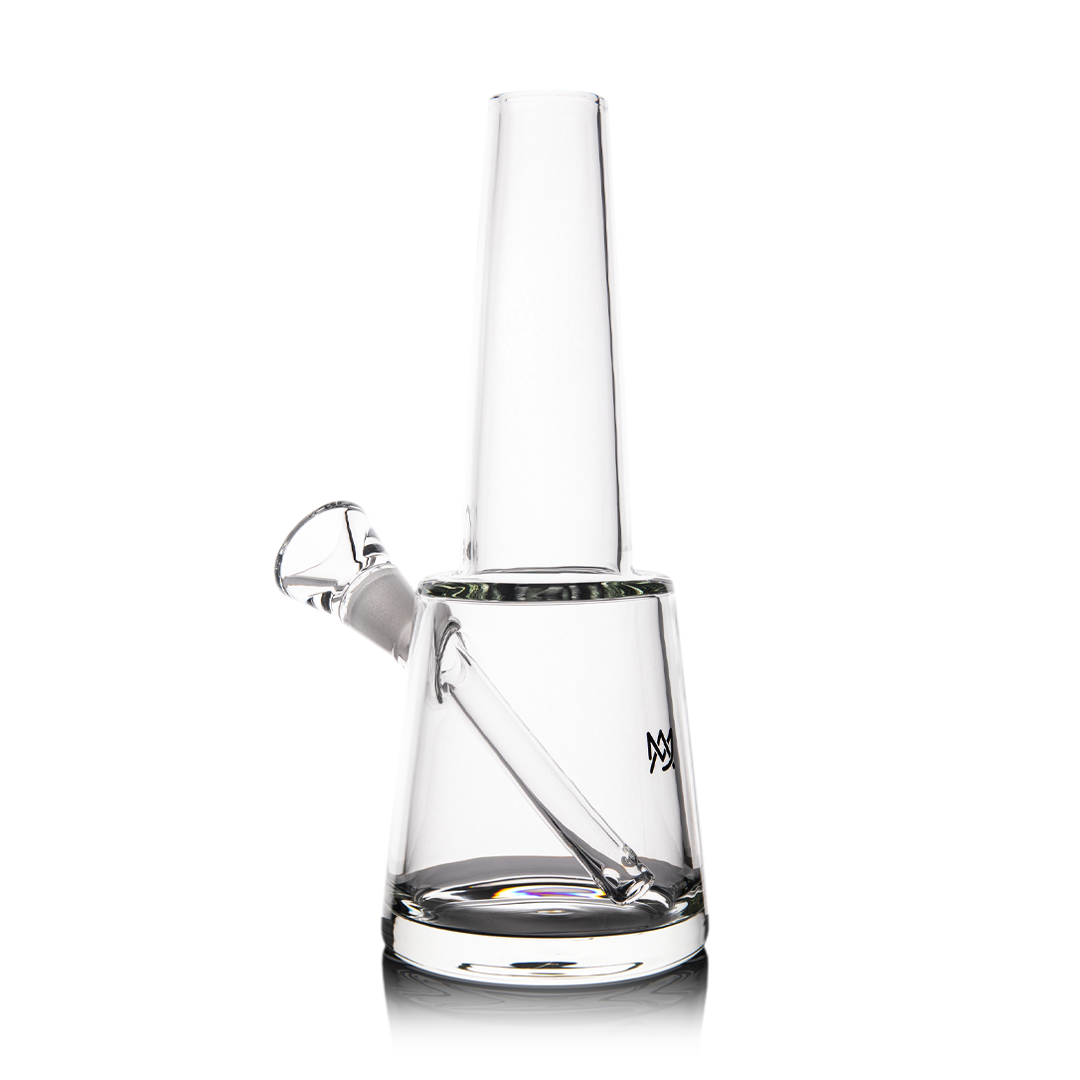 MJ Arsenal Summit Borosilicate Glass Bong with 14mm Joint - Front View on White Background