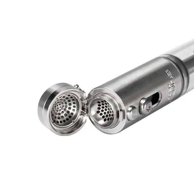 H20G Sunpipe Stainless Steel & Glass Water Pipe Close-up View