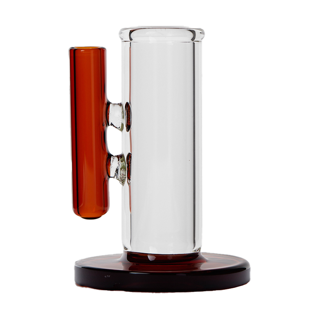 Apex Ancillary Caddy in Brown - Heat Resistant Glass Tool & Cap Organizer with Soaking Station