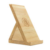 Apex Ancillary wooden dab tool stand with logo, front view, essential for organization