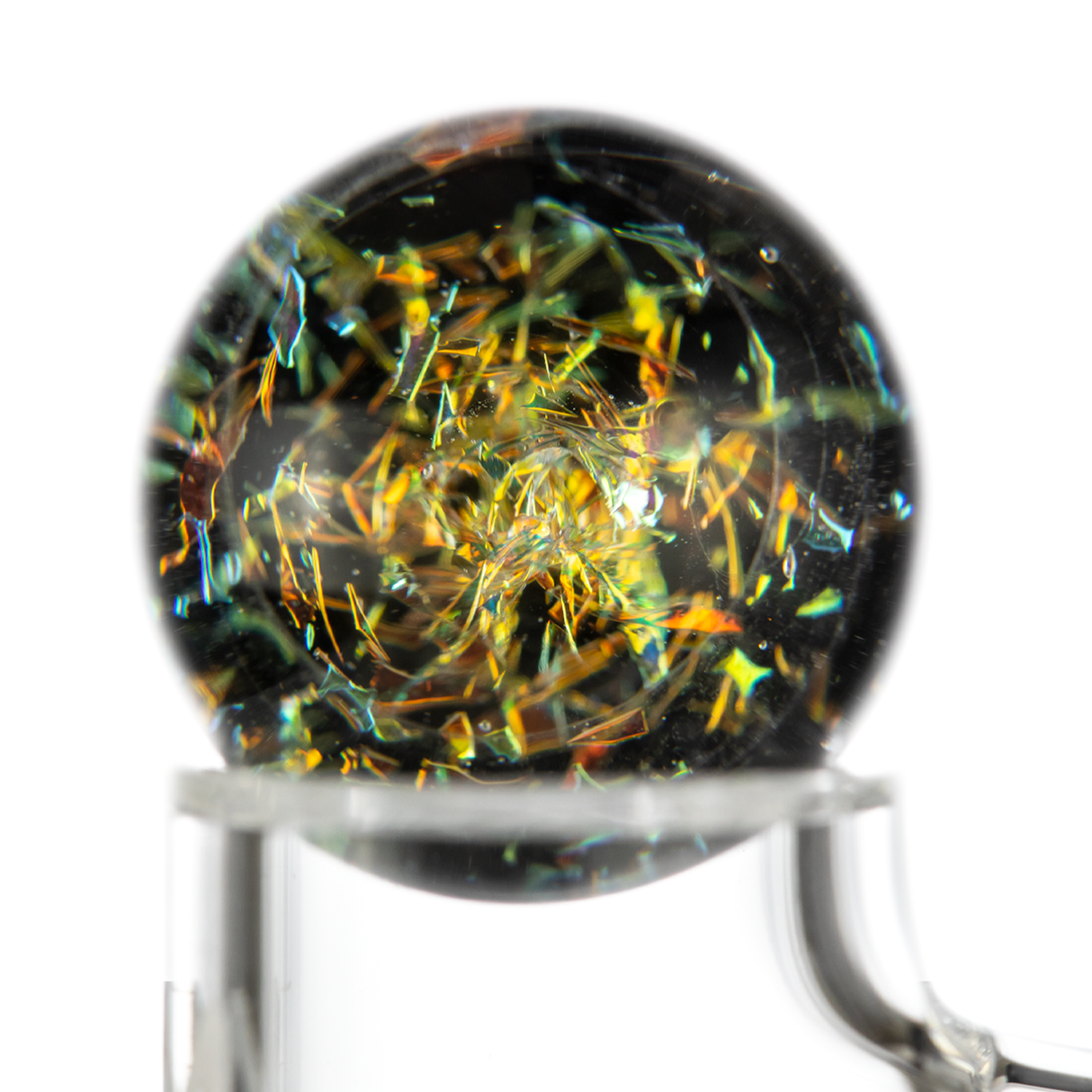 Close-up of MJ Arsenal Full Weld Quartz Terp Slurper with intricate design, perfect for dab rigs