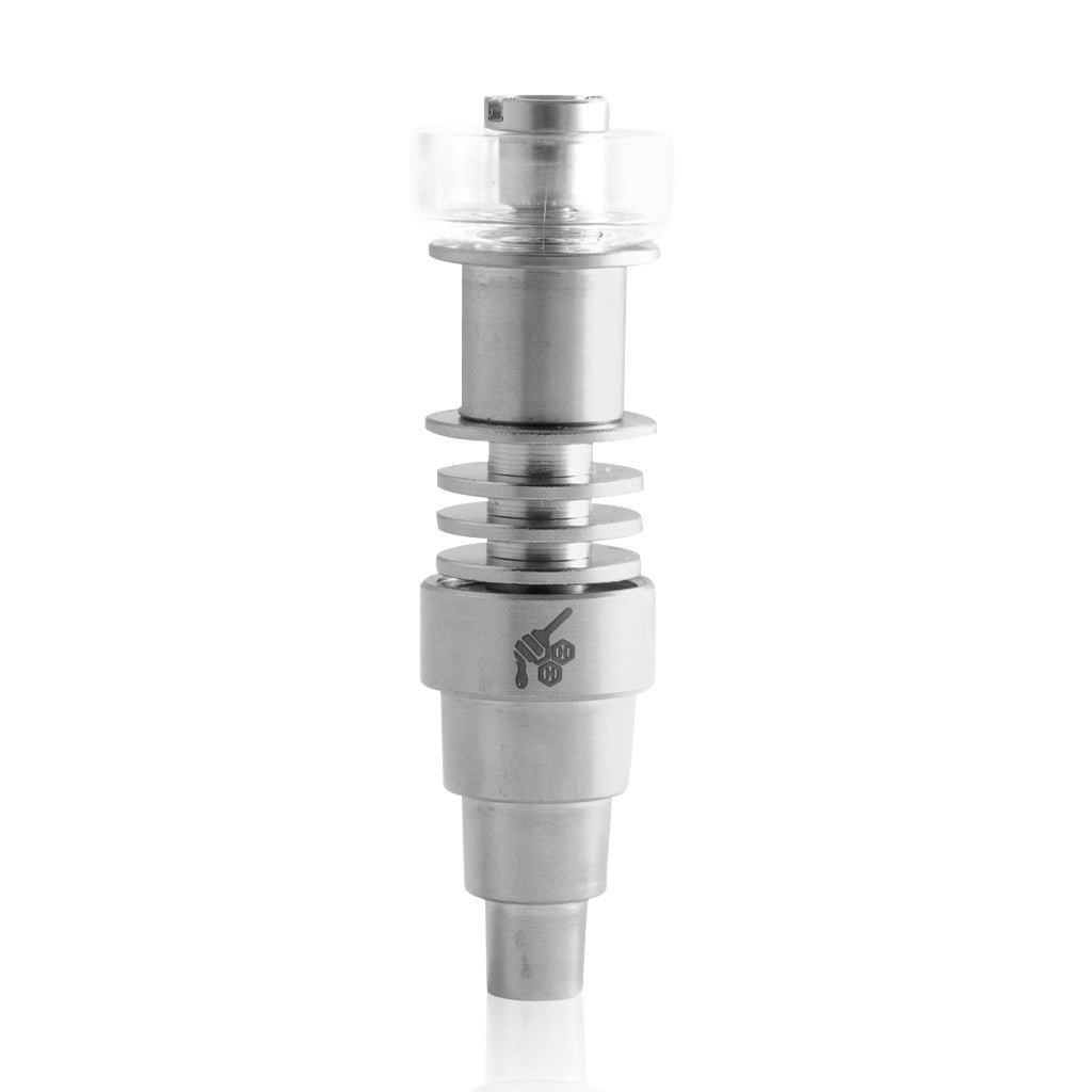 Honeybee Herb Titanium 6 in 1 Hybrid Dab E-Nail, versatile joint sizes, for concentrates
