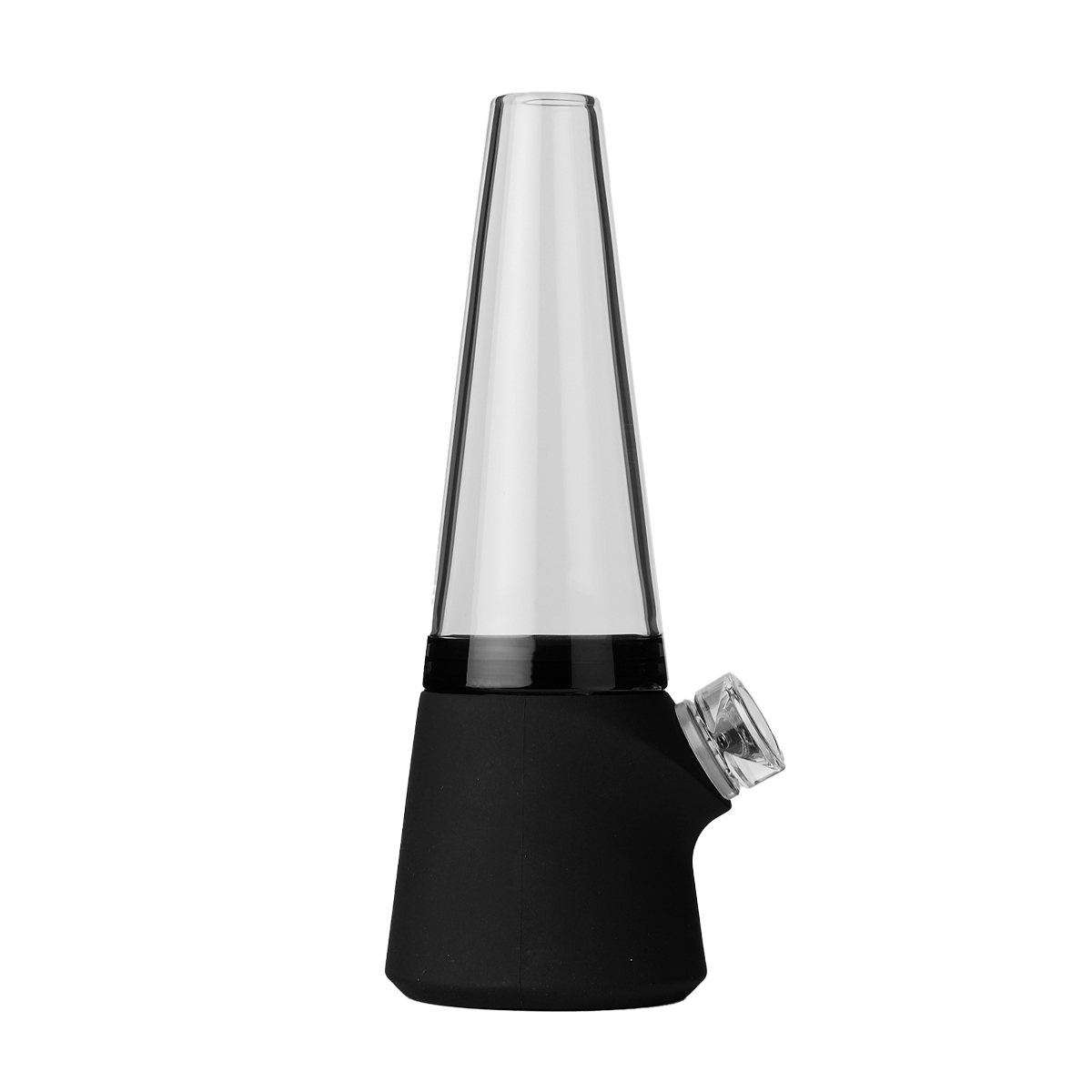 SOFTGLASS Portable Totem Bong with Cushioned Silicone Base and Travel Case