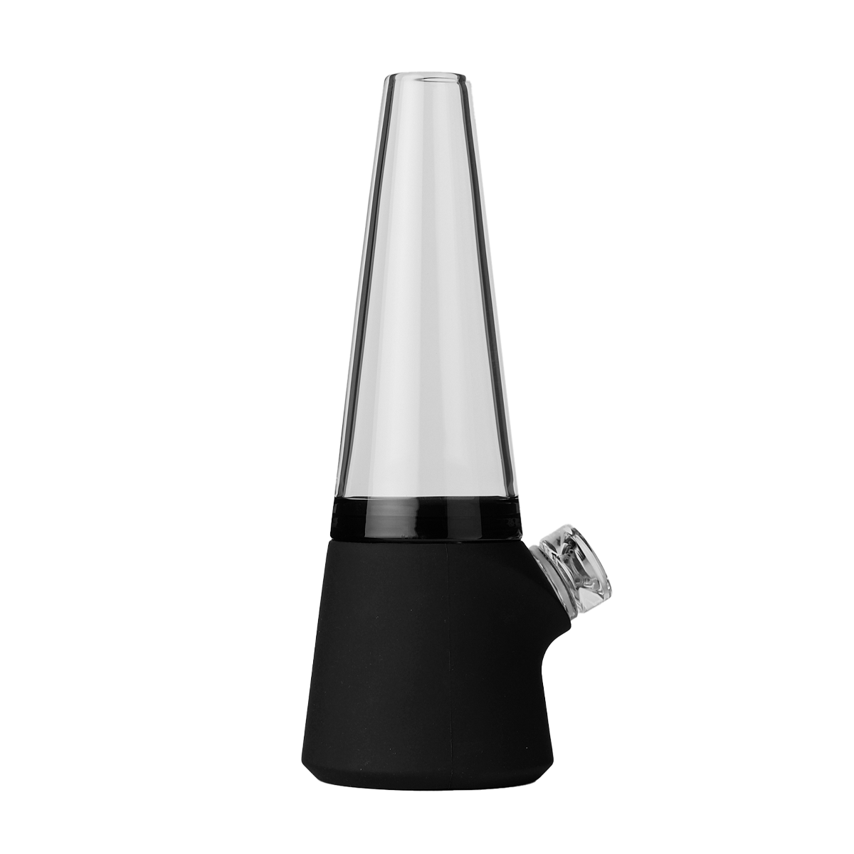 SOFTGLASS Modular Totem Bong, Front View, with Durable Silicone Base and Included Carrying Case