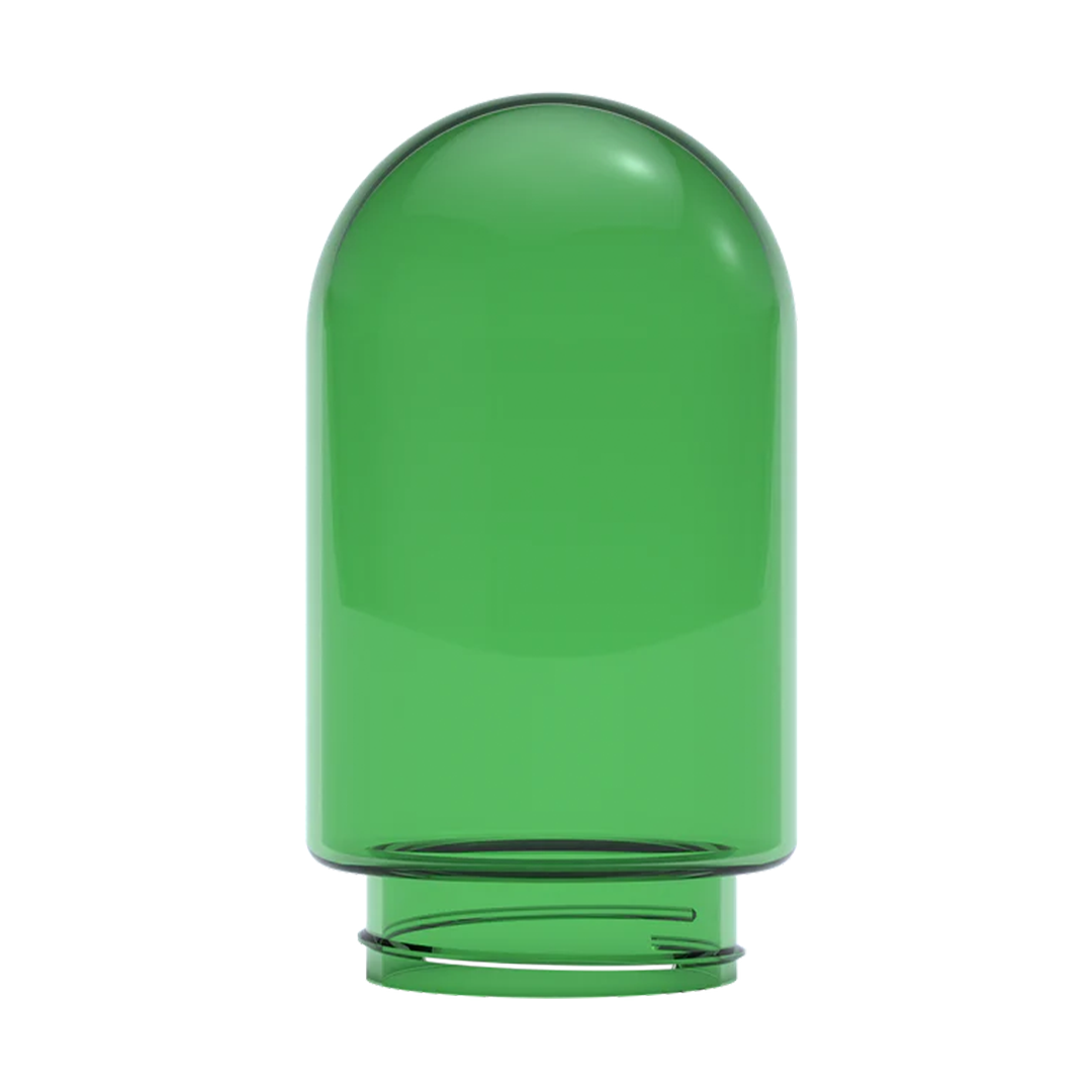 Stündenglass Green Glass Globe - Large Bong Accessory, Front View on Seamless White