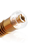 Honeybee Herb Titanium 6-in-1 Hybrid Dab E-Nail, Gold Variant, Close-Up Side View