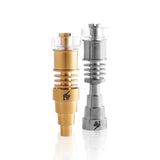 Honeybee Herb Titanium 6 in 1 Hybrid Dab E-Nail in Gold and Silver variants