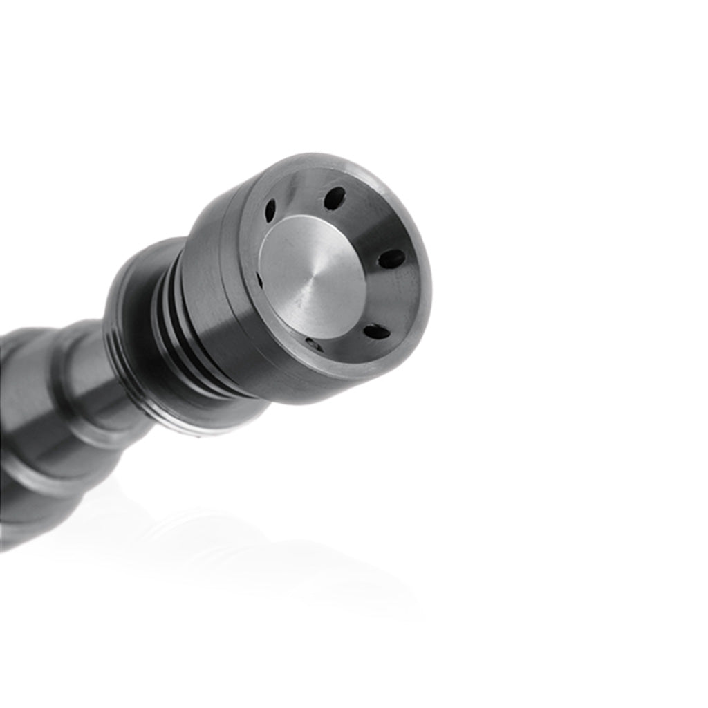 Honeybee Herb Titanium 6-in-1 Skillet Dab Nail, versatile design, for concentrates, close-up view
