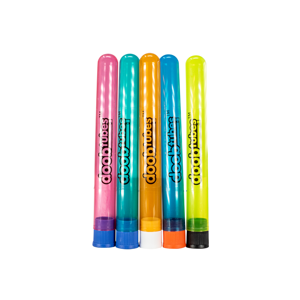 DoobTubes Variety Pack - Opaque & Classic Joint Containers in Assorted Colors, Front View