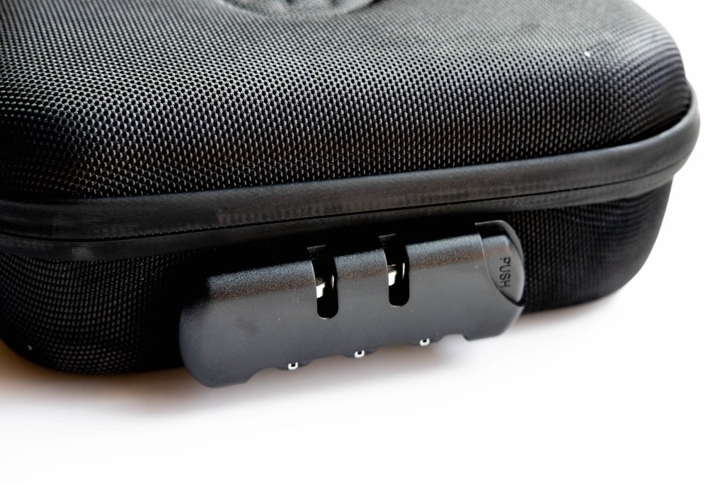 Close-up of The Very Happy Kit by Happy Kit, durable zipper case for travel