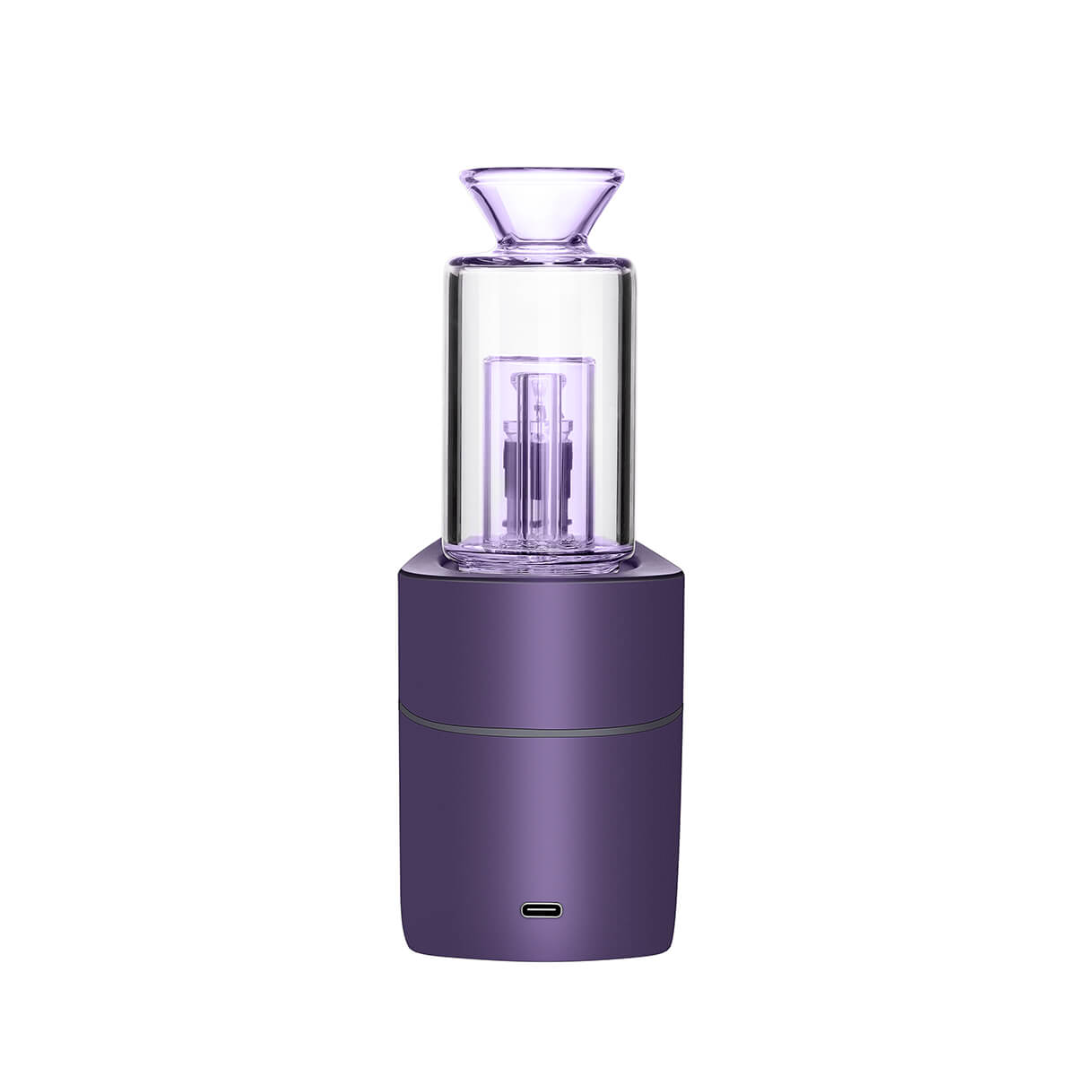 VLAB HALO High-Capacity Portable Vaporizer in Purple - Front View with Fast Heat Feature