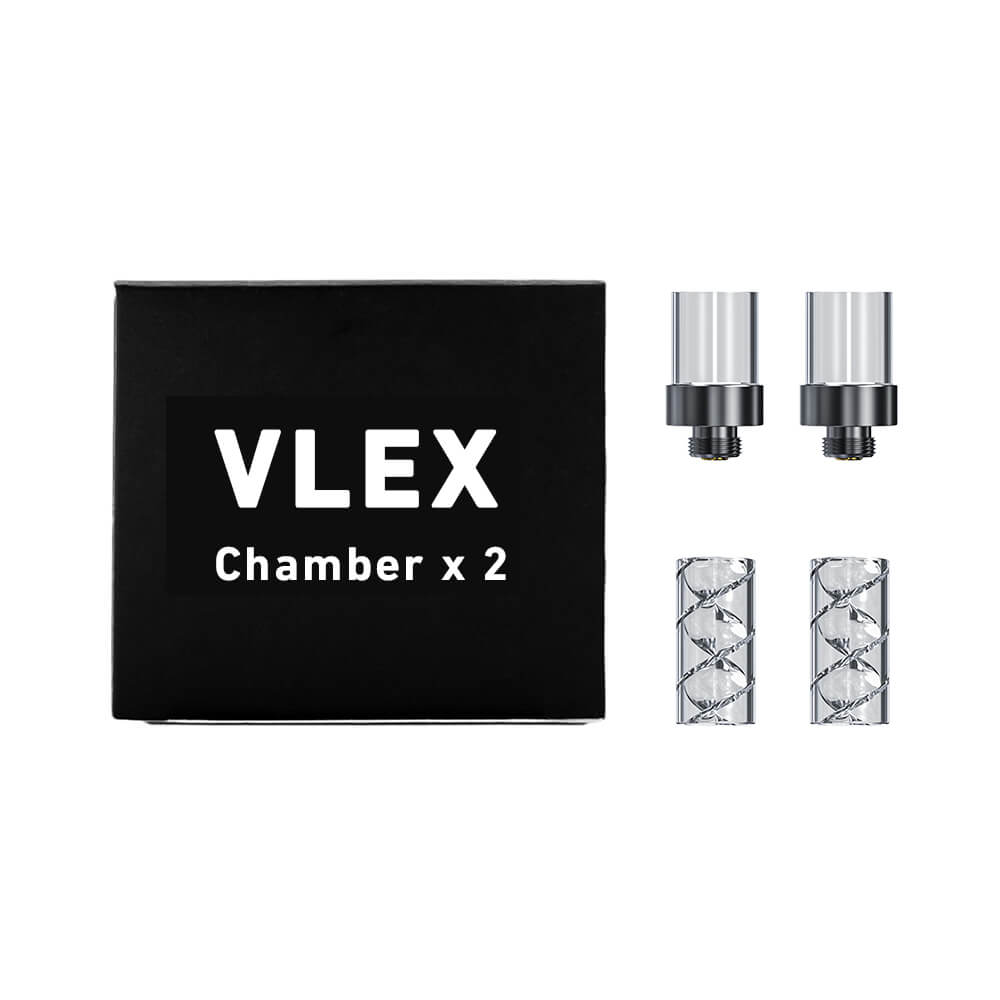 VLAB Vlex Quartz Atomizer and Borosilicate Glass Mouthpiece Combo set displayed on white background