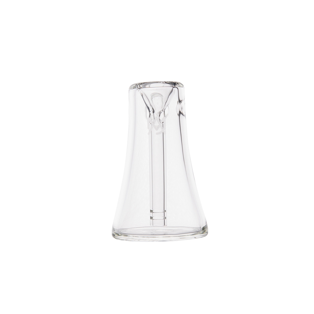 MJ Arsenal Vulkan Bubbler - Clear Glass Mini Cone Bubbler - Front View