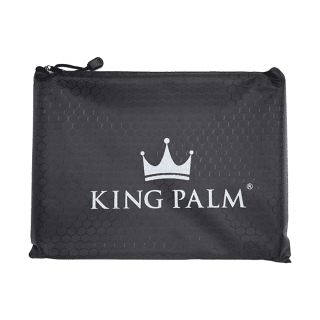 King Palm 11" LED Glow Rolling Tray in Black Pouch - Front View