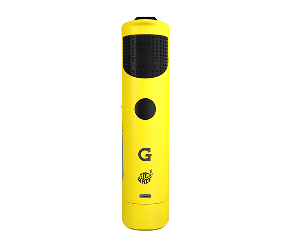 Lemonnade X G Pen Roam portable e-rig vaporizer in yellow, front view on a white background