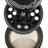 Aerospaced by Higher Standards 4-Piece Grinder, 1.6" Black, compact design with kief catcher, front view
