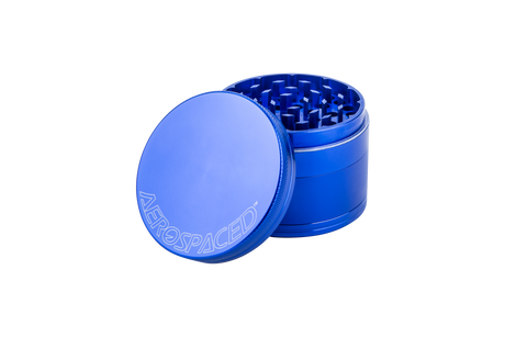 Aerospaced by Higher Standards 4 Piece Aluminum Grinder in Light Blue, 2.0" Compact Size