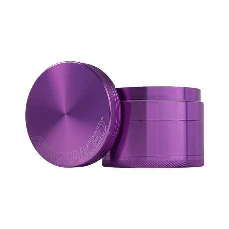 Aerospaced by Higher Standards 4-Piece Grinder in Lilac, 2.0", Compact Aluminum Design