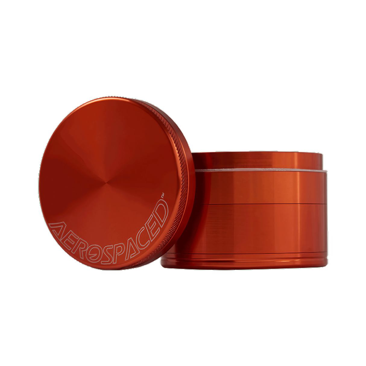 Aerospaced by Higher Standards 2.0" 4-Piece Grinder in Red - Compact Aluminum Design