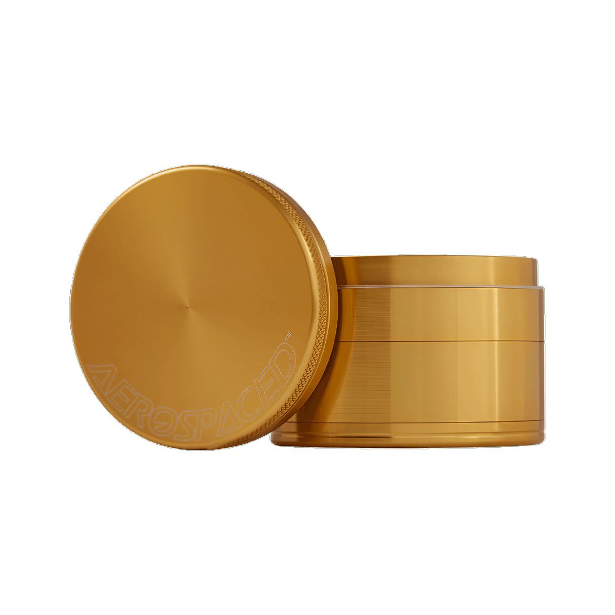 Higher Standards Aerospaced 4-Piece Aluminum Grinder, 2.5", Compact & Portable