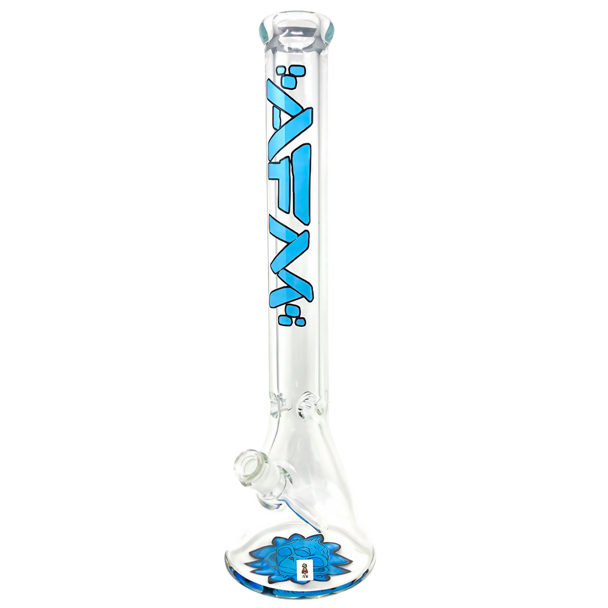 AFM Glass - The Flower Monkey 9mm Heavy Wall Beaker Bong - 18" Front View