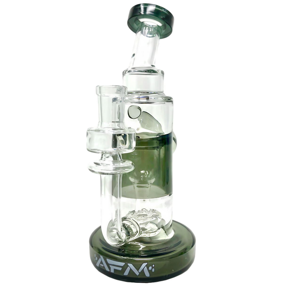 AFM Glass - The Power Incycler - 8.5" Dab Rig with Slit-Diffuser Percolator, Front View
