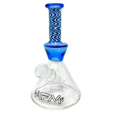 AFM Glass Trippy Mini Rig 6" Beaker with 45 Degree Joint - Front View