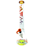 AFM The Color Blast 9mm Beaker Bong Set, 18" tall with vibrant color accents