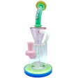 AFM The Drain Incycler Rainbow 10" Dab Rig with Showerhead Percolator, Front View