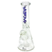 AFM The Heavy Boi 9mm Beaker Bong in Purple - 12" Height, Front View on White Background