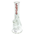 AFM The Heavy Boi Beaker Bong with Colored Lip, 9mm Thick Borosilicate Glass - Front View