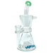 AFM The Hour Glass Recycler Dab Rig in Mint - 8.5" with Borosilicate Glass and Recycler Percolator
