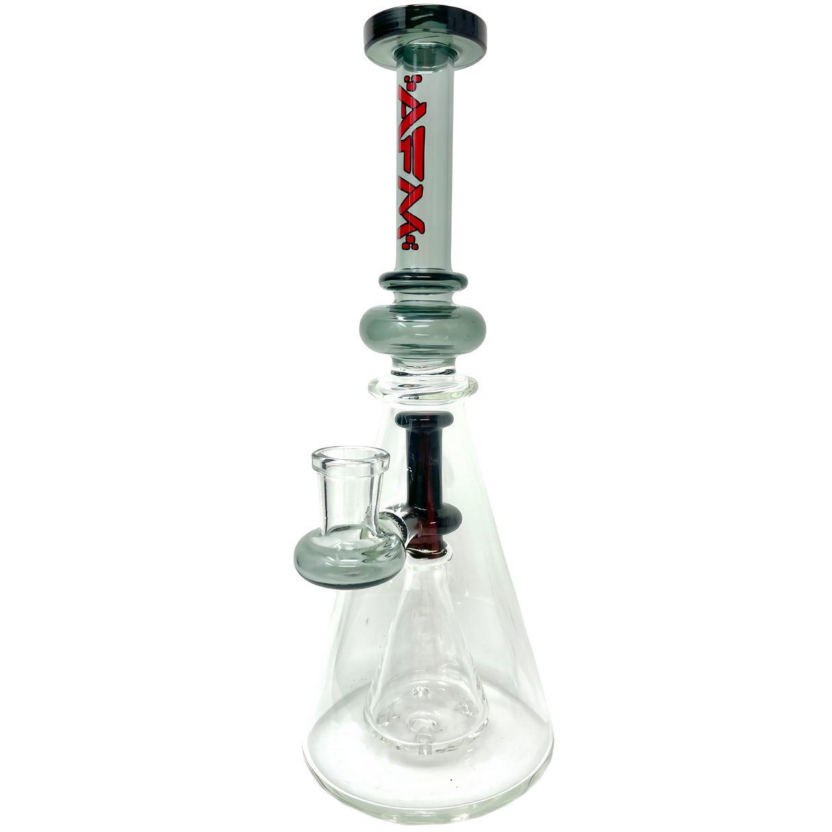 AFM The Overlook Rig - 10" Beaker Dab Rig with Direct Inject Joint, Front View on White Background