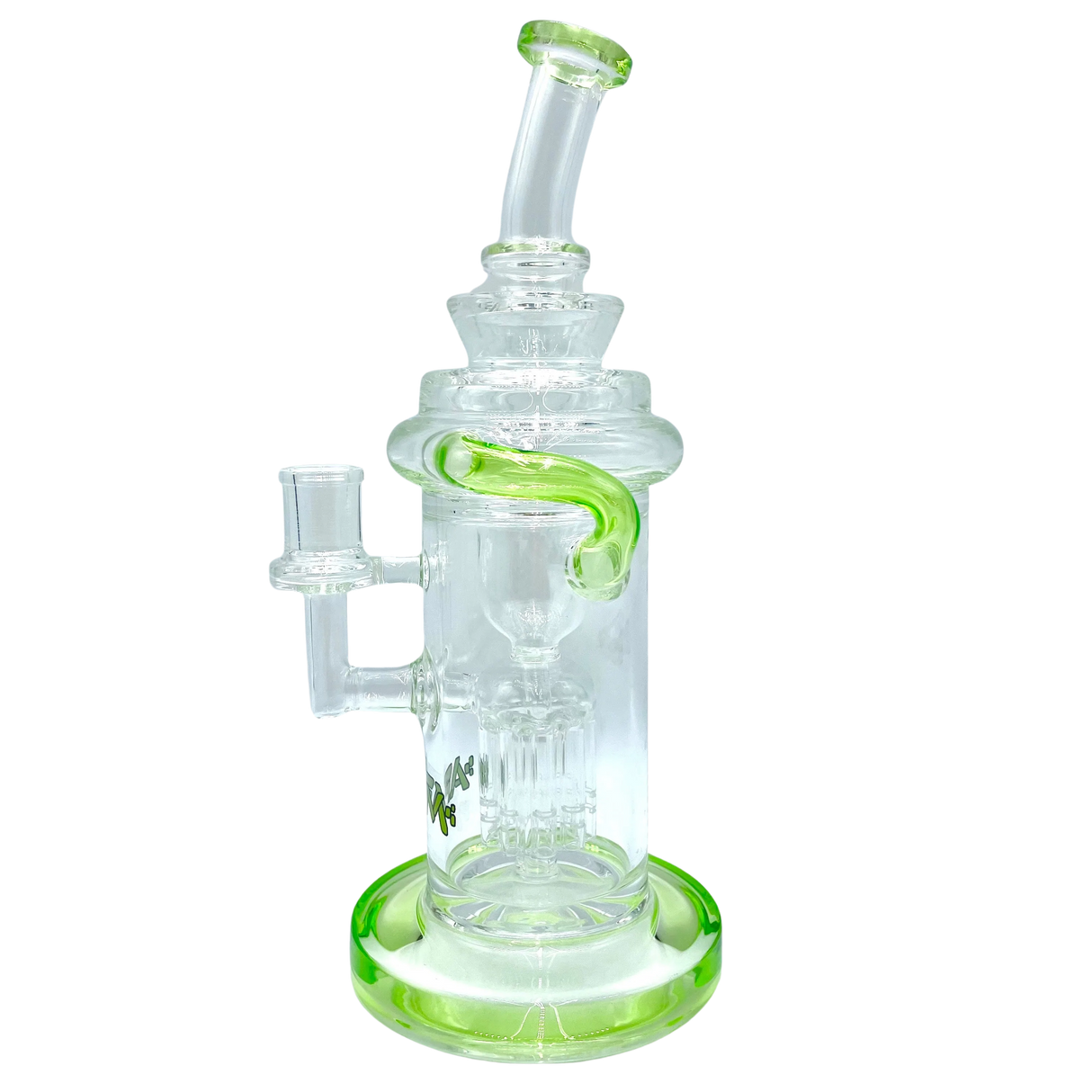 AFM The Power Station Recycler Dab Rig - 10" with Tree Percolator, Front View
