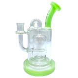 AFM The Pump Recycler Dab Rig, 8" with In-Line Percolator, Borosilicate Glass, Front View