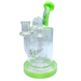 AFM The Pump Recycler Dab Rig in Slime, 8" with In-Line Percolator, Front View on White Background