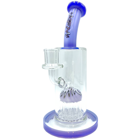 AFM The Reversal Arm Rig - 10" with Percolator and Banger Hanger Design, Purple Variant, Front View