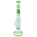 AFM The Reversal Arm Straight 14" Bong in Slime Green with Percolator, Front View