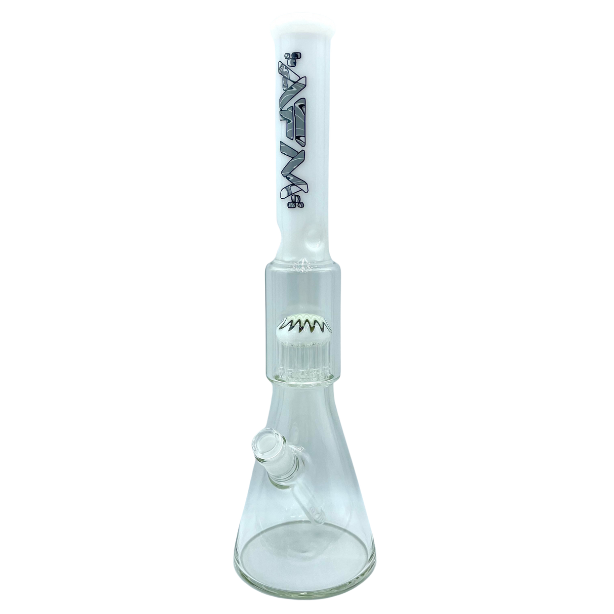 AFM The Reversal Tree Beaker Dab Rig - 18" White with Tree Percolator Front View