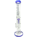 AFM The Ripper 14" Straight Bong with Honeycomb Percolator in Purple - Front View