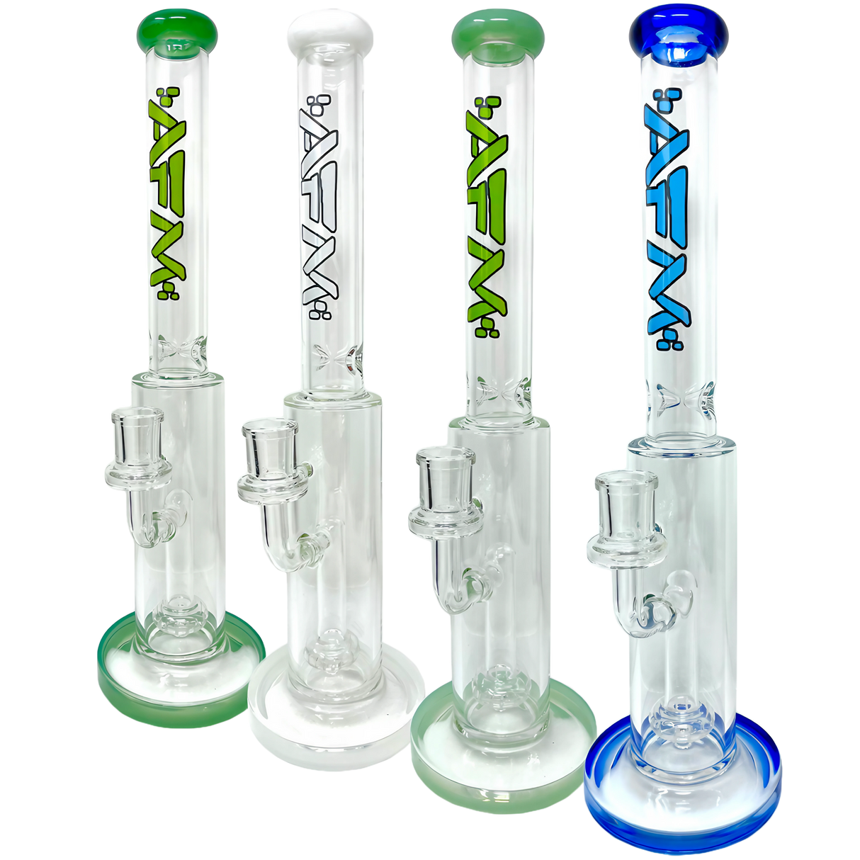 AFM The Scope Rig - 14" Dab Rigs with Showerhead/UFO Percolator, Front View