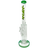 AFM The Scope Rig 14" Dab Rig in Green with Showerhead/UFO Percolator, Front View on White Background